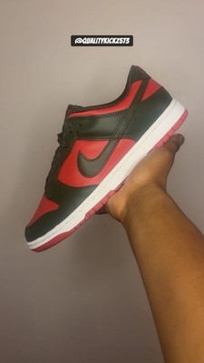 NIKE DUNK LOW MYSTIC RED CARGO KHAKI (11M) DS/BRANDNEW!