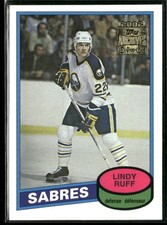 2001-02 Topps / OPC Archives Lindy Ruff Rookie Card Reprint #57 ~ NM-MT+ ~. rookie card picture