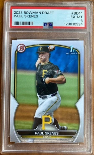 2023 Bowman Draft Paul Skenes #BD-14 (RC) PSA 6 EX-MT