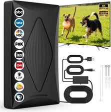 2026 TV Antenna Indoor Antenna for Smart TV 4k  Long Range Reception HD Digital