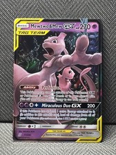 Pokémon Mewtwo & Mew GX Ultra Rare Full Art Holo 71/236 Sm-Unified Minds