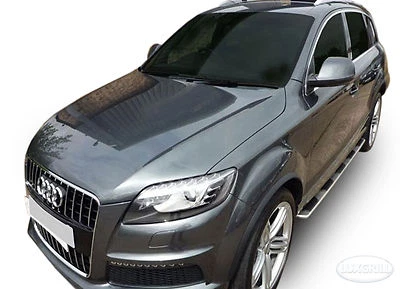 Marche-Pieds Latéraux Marche Pieds Aluminium Pour Audi Q7 2005-2012 - Photo 1/4