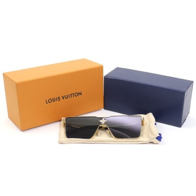 LOUIS VUITTON Sunglasses Cyclone Metal Sunglasses Z1700U GOLD with