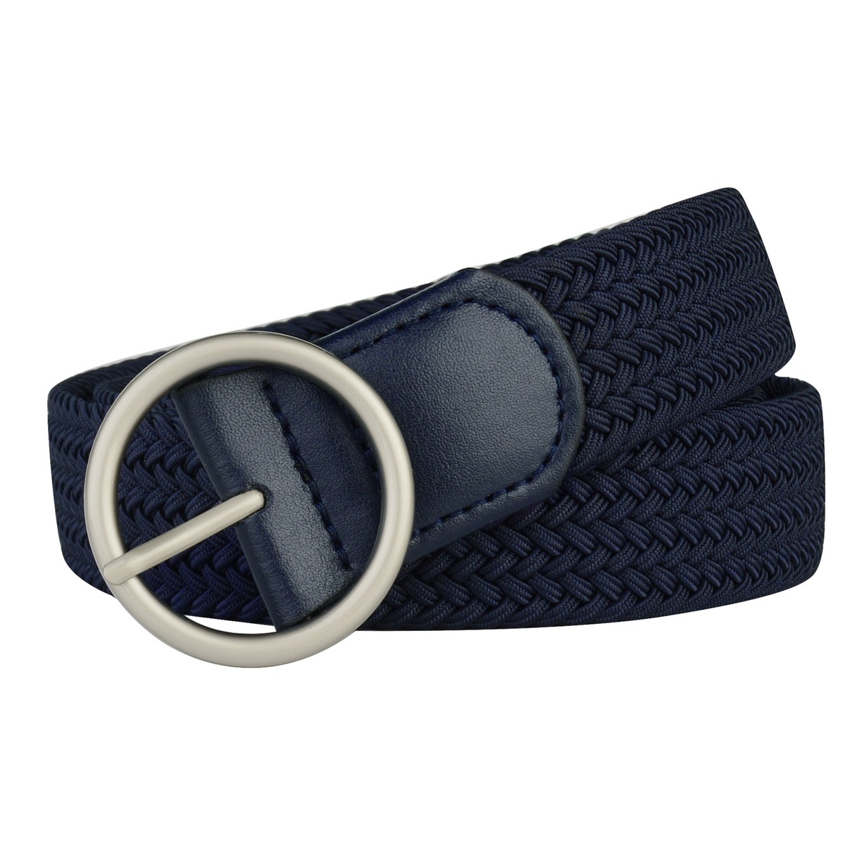 Women Plus Size Belt 39inch To 71inch Elastic Woven Black Stretch