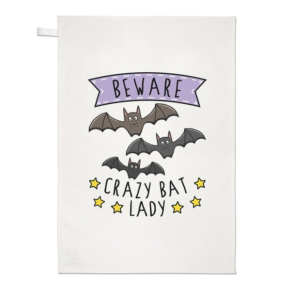 Beware VerrüCkte Fledermaus Damen Geschirrtuch SpüLlappen Halloween Mutter Tag-image