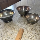 Three Wallace Silver Plate Footed Bowls,