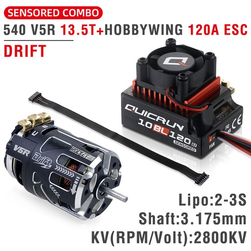 Hobbywing 10BL120 120A ESC with Rocket 540 Brushless Motor Combo for 1/10 RC Car - Picture 17 of 17