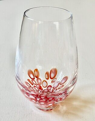 Beautiful Handblown Stemless Wine Glass Johanna Jelinek IKEA Komedi RETIRED