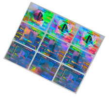 9x New Stickers Hologram case box PlayStation, Boîtier Jeux Ps1, Psone, Psx