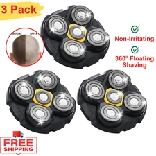 3 PCS Shaver Replacement Heads Compatible with Microtouch Titanium Head Shaver