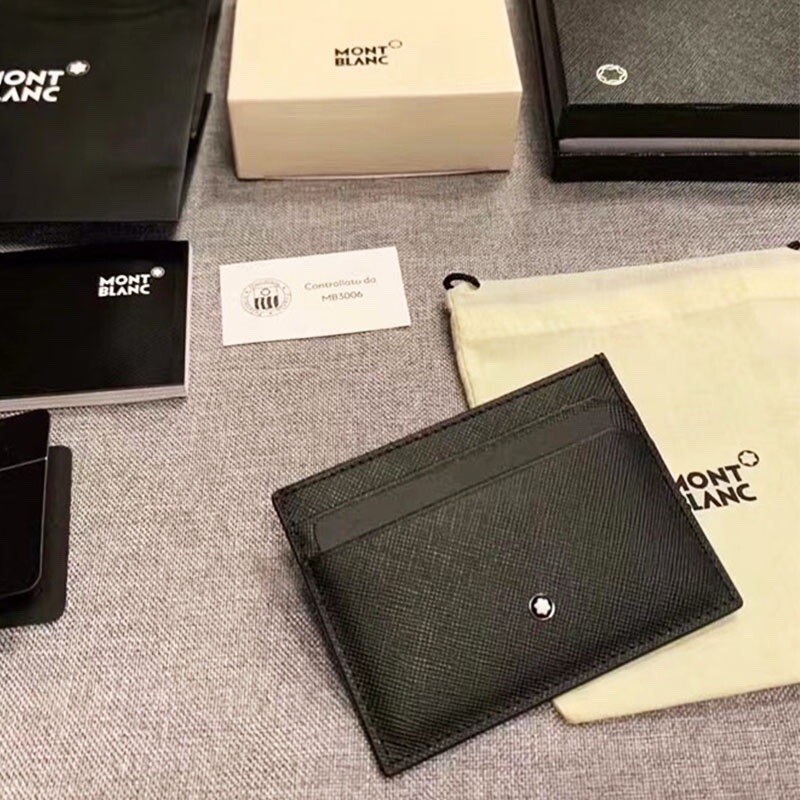 Montblanc Sartoria Black Leather 5 Card Holder Wallet MB114603