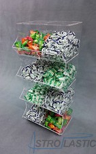 Contenitore porta caramelle in plexiglass a 8 scomparti