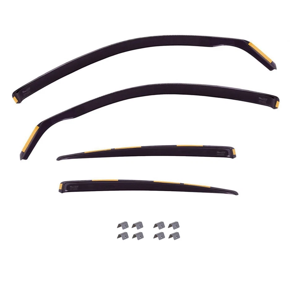 Wind Deflectors In Channel For Chevrolet HHR 2006-11 4-Pcs Sun Visors Rain Guard - Image 2 of 4