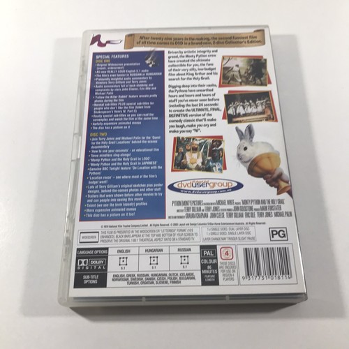 Monty Python And The Holy Grail DVD Movie Region 4 PAL Collectors Edition - Picture 2 of 9