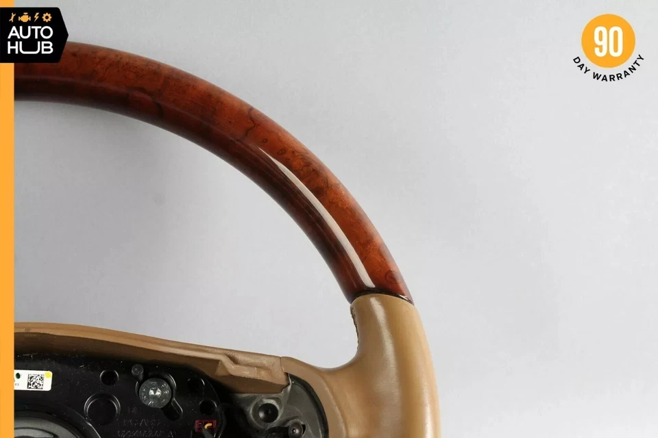 Volante 10-14 Mercede W221 S550 S400 CL550 con palancas de cambio beige OEM Foto 4 de 4