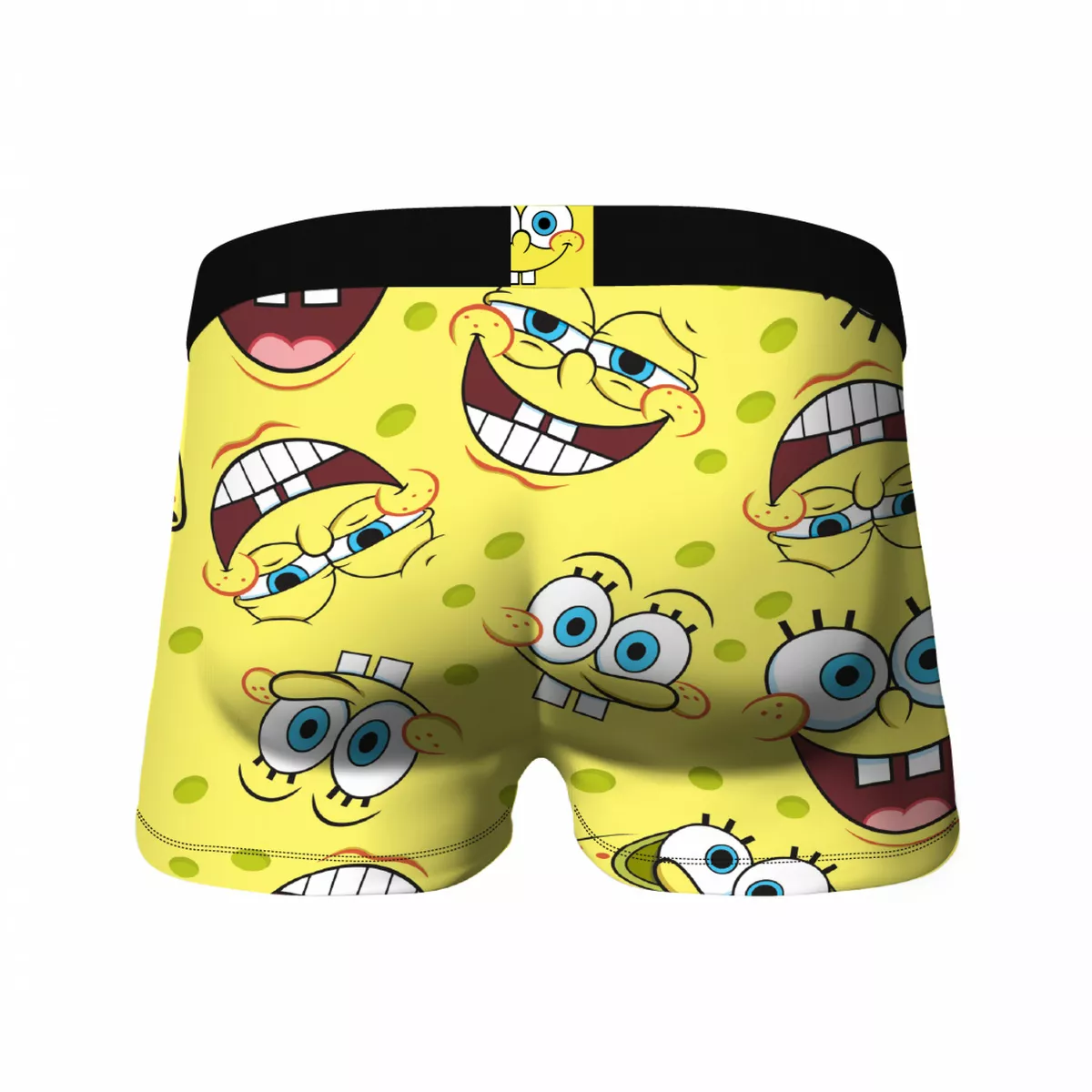 Crazy Boxers SpongeBob SquarePants Face All Over Boxer Briefs Yellow