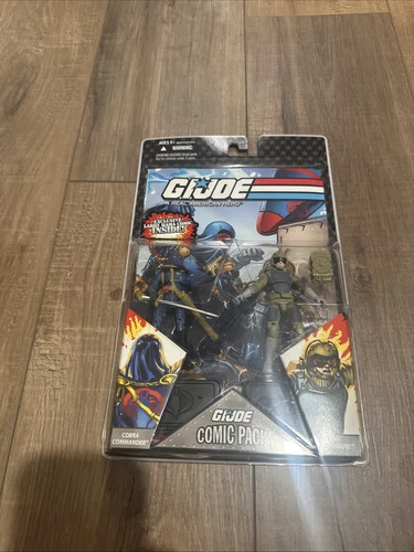 New GI G.I.Joe 25th Anniversary Comic Pack Cobra Commander & Tripwire Card