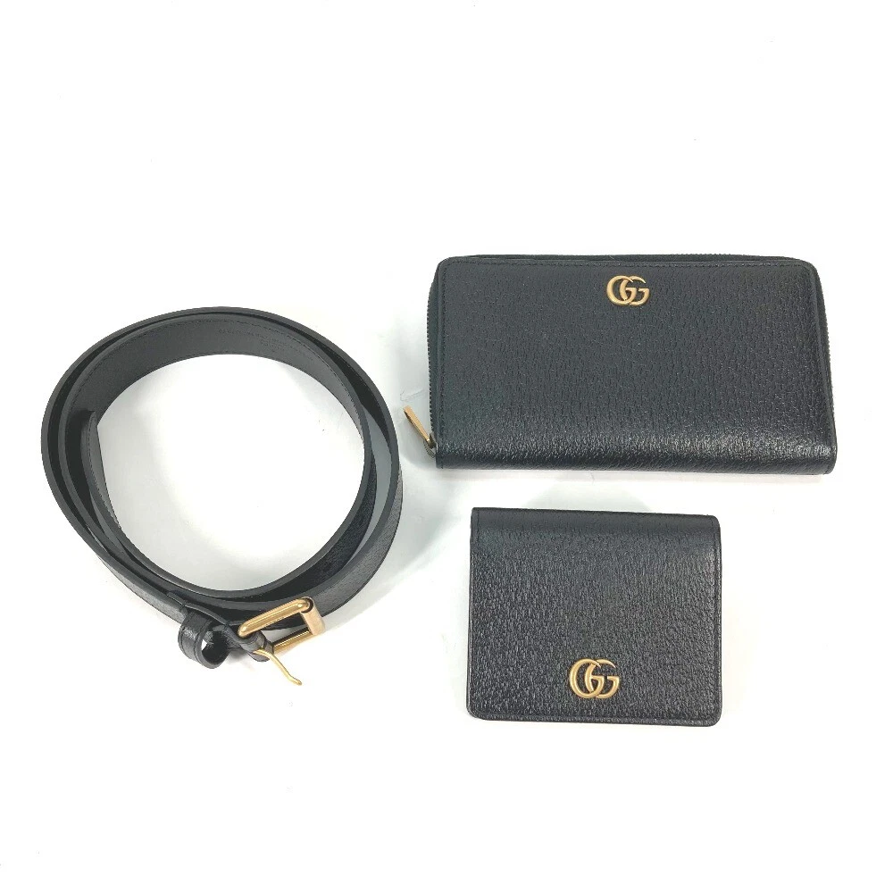 GUCCI 699304 Pochette Taille GG Zip Autour Long Portefeuille & Porte Carte & Ceinture Inutilisé