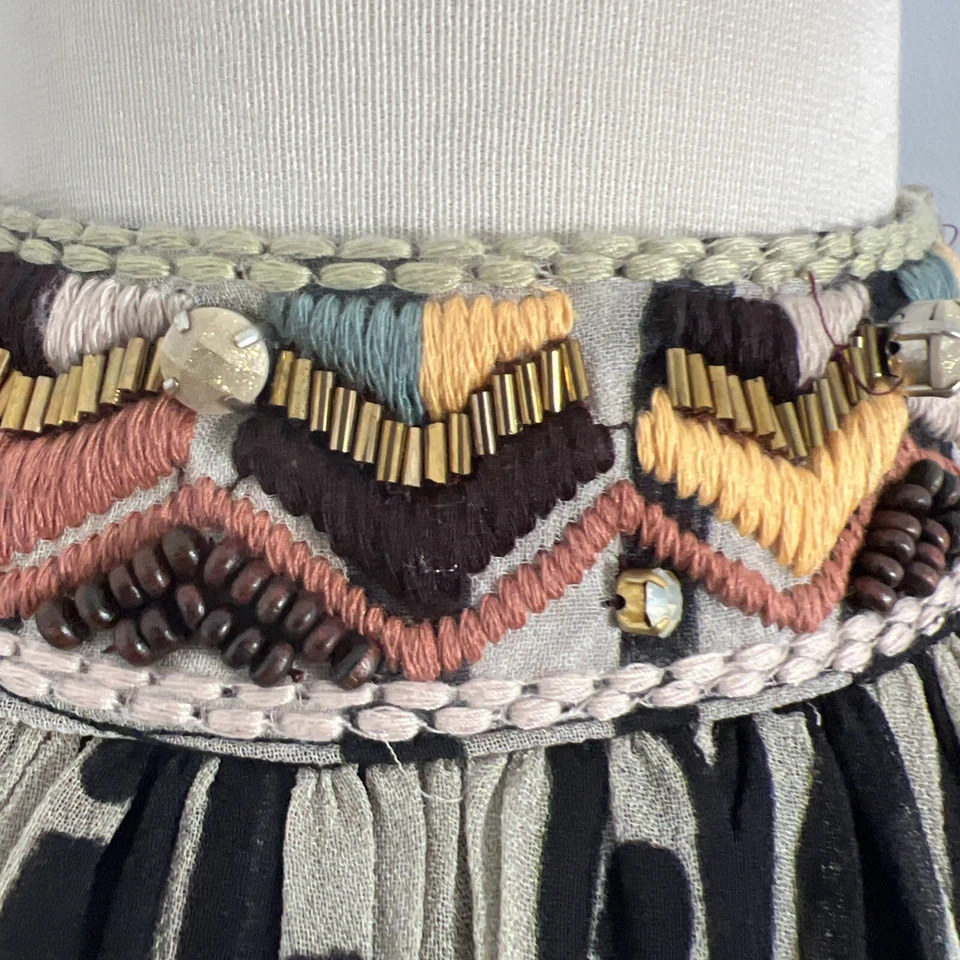 Vestido Anthropologie Nikita Mhaisalkar Mujer M Gráfico Halter Maxi Sin Mangas Foto 3 de 4