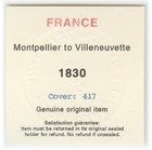 France stampless cover 1838 Montpellier to Villeneuvette * cover417 — photo 2