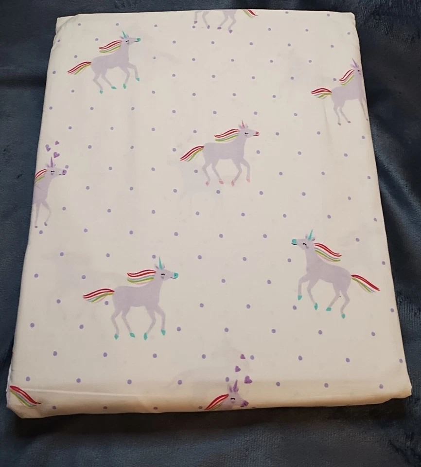 Pottery Barn 儿童双独角兽床单和枕套  — 第 2/3 张图片