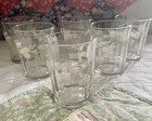 Vintage Bartlett Collins frosted “Grapevine” juice glasses, set of 6. Excellent! — photo 3