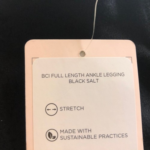 Womens DANSKIN BCI Small NWT Solid Black Legging Ankle Full Stretch - Picture 6 of 7