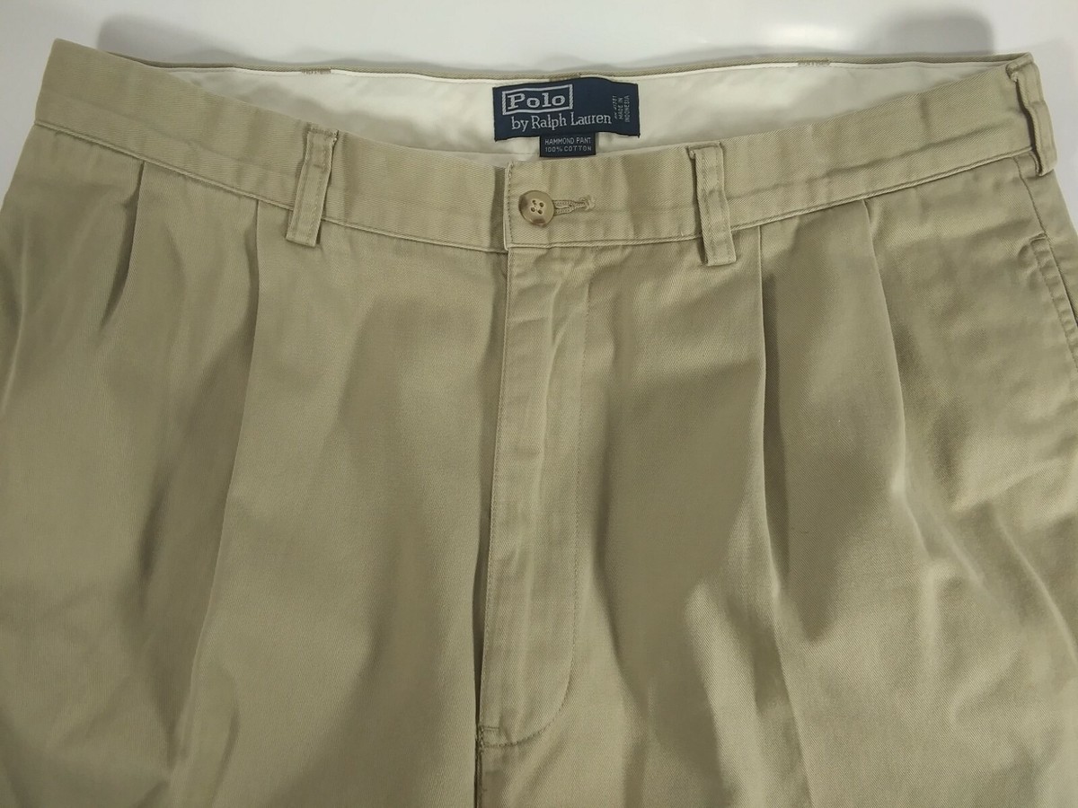 パンツ Polo by Ralph Lauren Hammond Pant 34/30 Polo Ralph Lauren Hammond Chino Pants Men's 34 30 Pleated