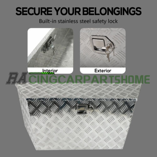 39"Lx15.5"Wx12"H Pick Up Trailer Truck Bed Tool Box Storage Heavy Duty Aluminum - Picture 4 of 12