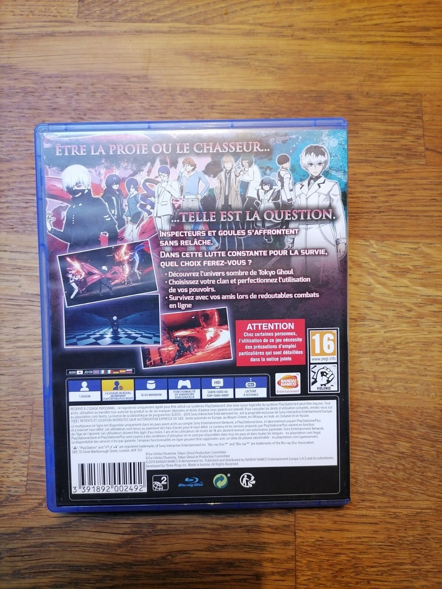 Tokyo Ghoul – PS4 / PS5 – Édition PAL FR – Neuf Sous Blister