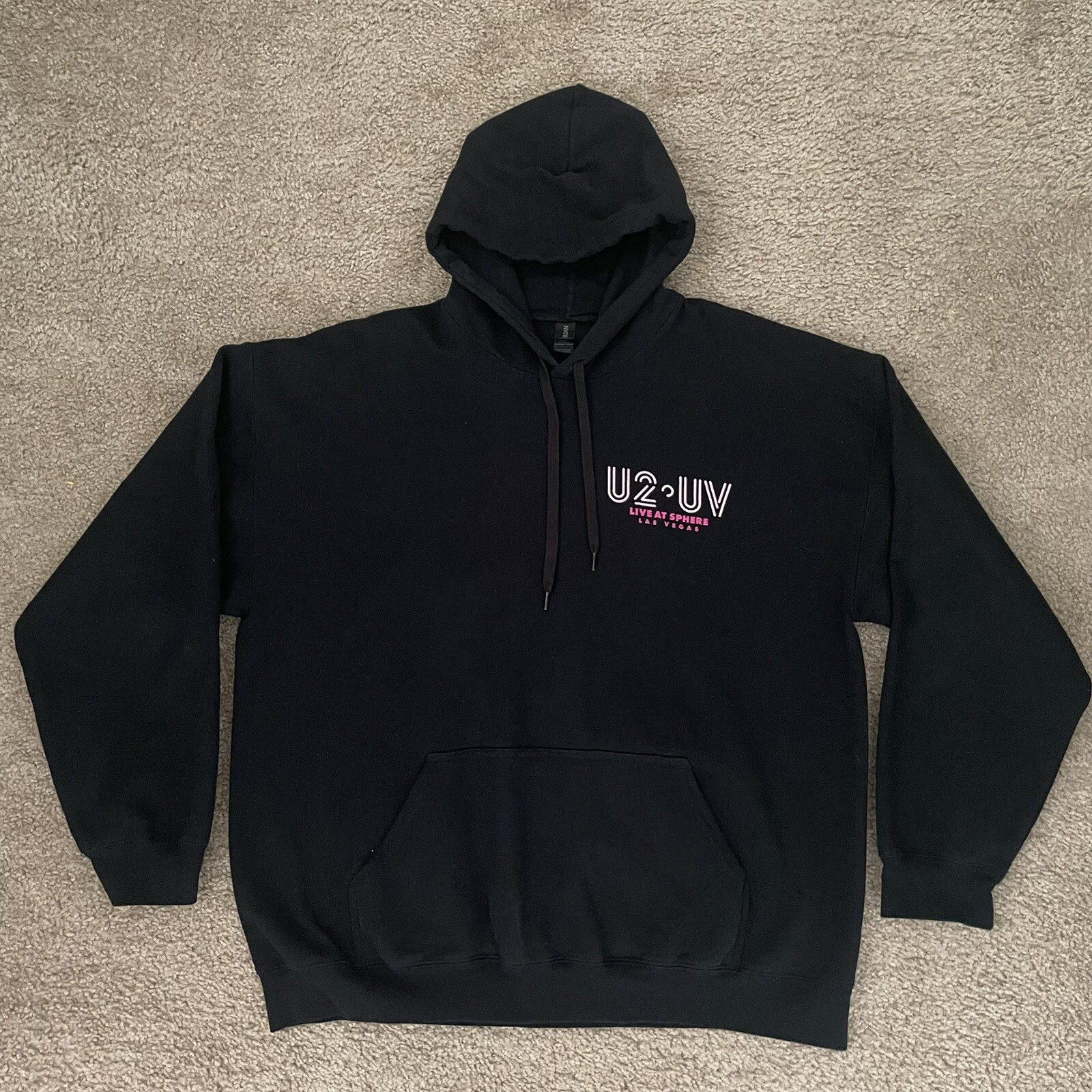 U2 UV Live At Sphere Las Vegas Hoodie Mens XLarge XL OFFICIAL Concert Sweatshirt