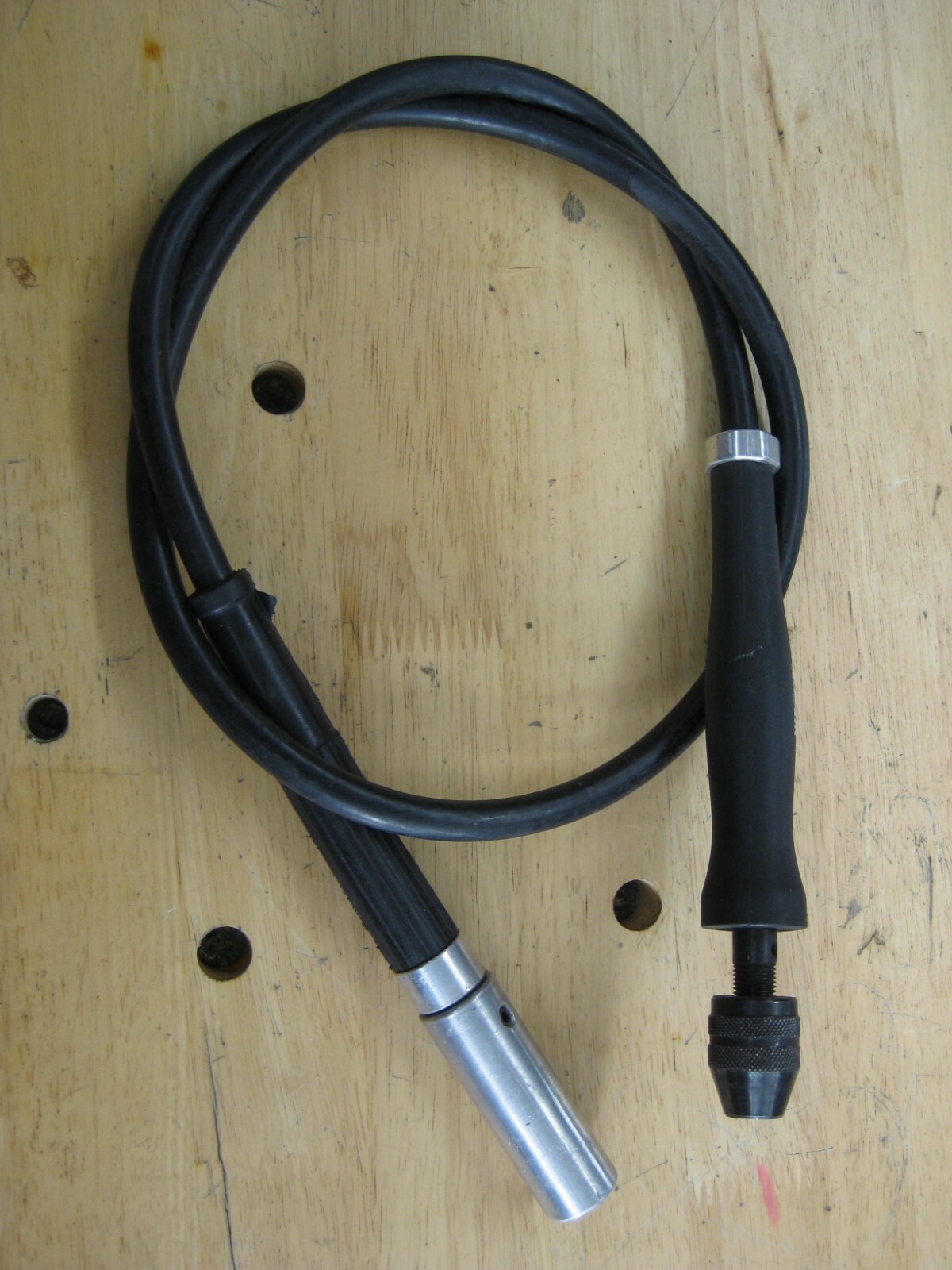 WECHEER 5 Foot FLEX SHAFT screws on the end of buffing machine Chuck on