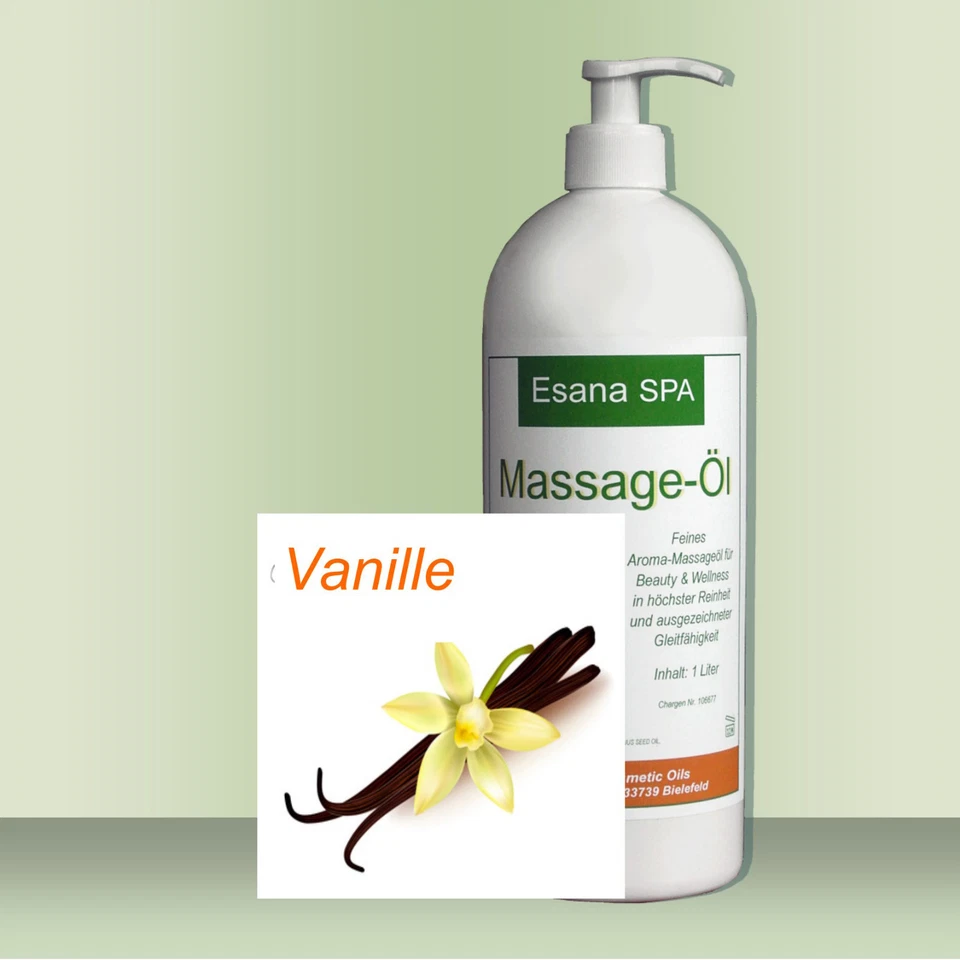 Esana SPA Aroma-Massageöl "Vanille" für Beauty & Wellness 1 L.