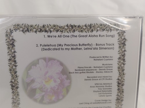 NOHELANI CYPRIANO - WE'RE ALL ONE ORIGINAL HAWAIIAN CD NEW/SEALED ๐บ๐บ๐บ๐ถ๐ค - Picture 3 of 4