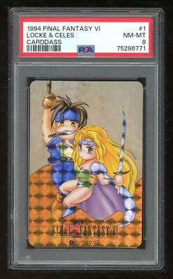 Final Fantasy Japanese Carddass 6 01 Locke & Celes #1 Prism 1994