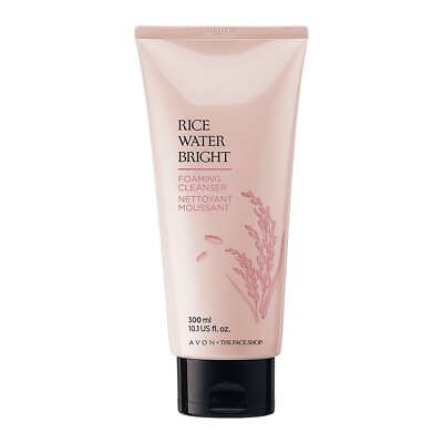 Avon Rice Water Bright Foam Moisturizing Facial Cleanser- 10.1 fl oz - Sealed