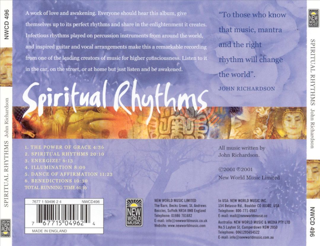 JOHN RICHARDSON Spiritual Rhythms New Album CD Gospel Music