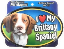 I LOVE MY BRITTANY SPANIEL Dog Gifts, Cars, Trucks. Lockers, Refrigerator