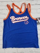 Boise State Broncos NCAA Classic Fit Tailgate Tank Top Tee Womens Large - NEW