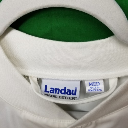 Landau Size Medium Relaxed Fit 3-Pocket Full-Length Lab Coat Hospital Nurse Vet - Picture 7 of 10
