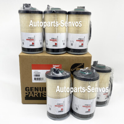 6PCS FS20081 Fuel Filter Water Separator Fits For Cummins FleetGuard A0000904851