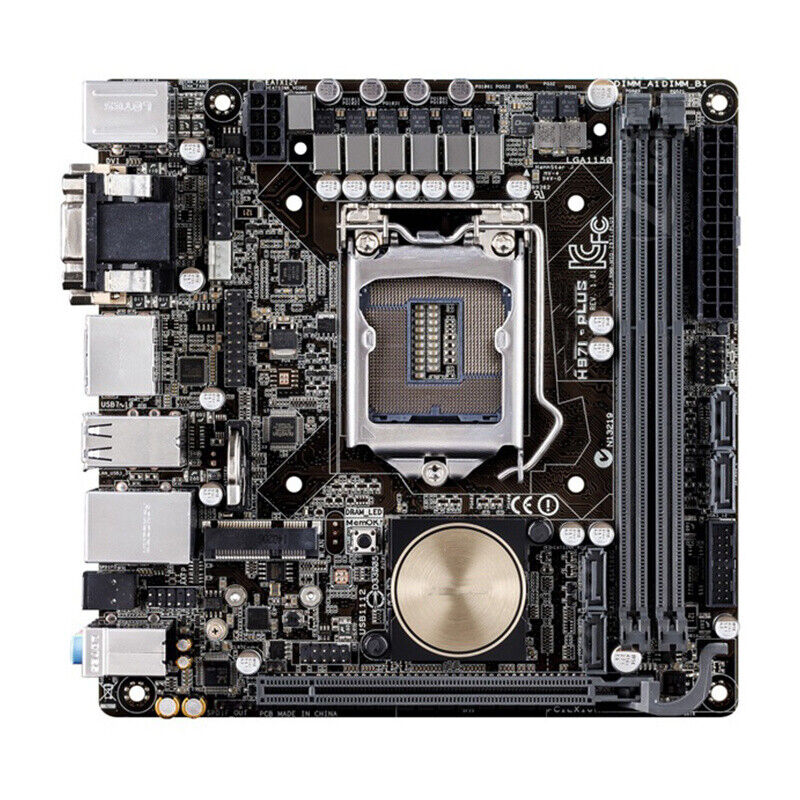 LGA 1150 ASUS H97I-PLUS Motherboard DDR3 RAM HDMI USB 2.0 USB 3.0 VGA DVI DP M.2