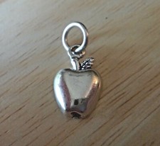 Sterling Silver 15x10mm Teacher School half of an Apple Charm