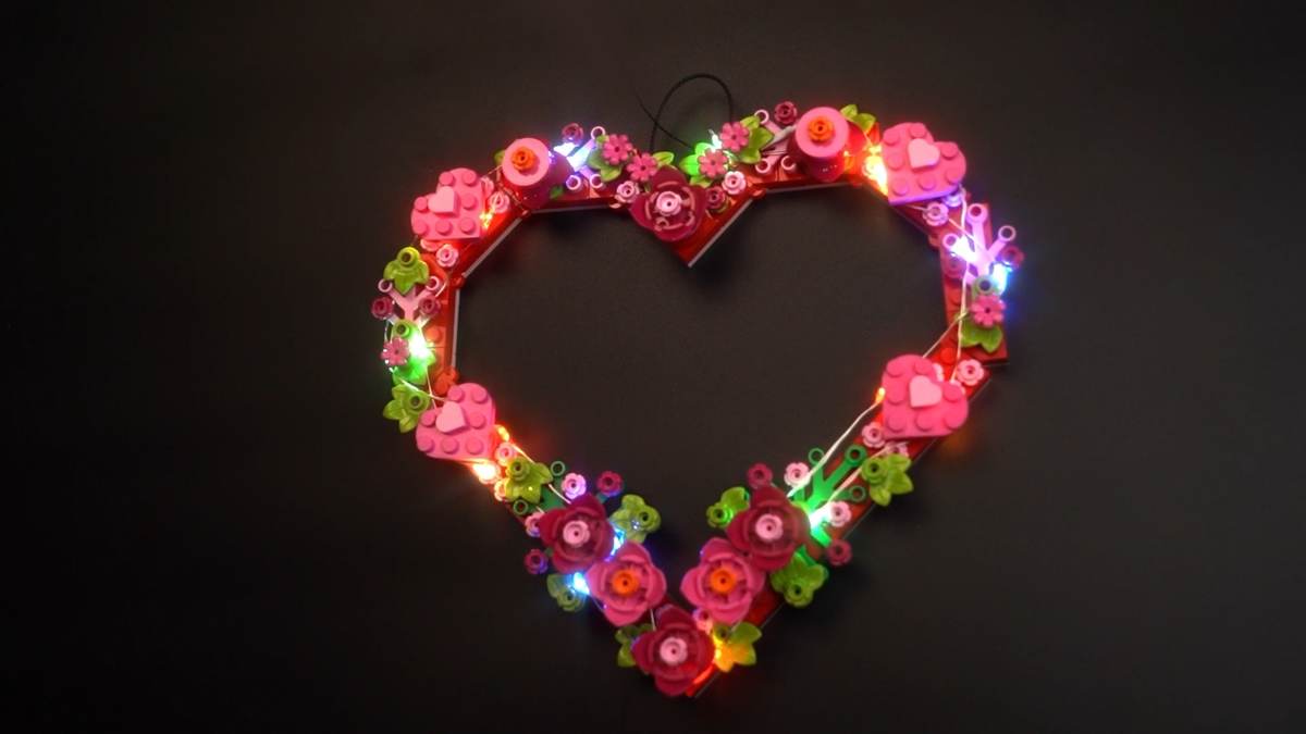 LocoLee LED Light Kit for Lego 40638 Heart Shaped of Artificial