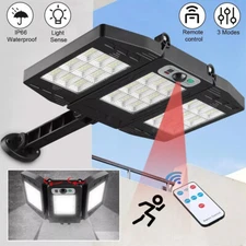 Commercial 1000000LM LED Outdoor Dusk to Dawn Solar Street Light Road Area Lamp