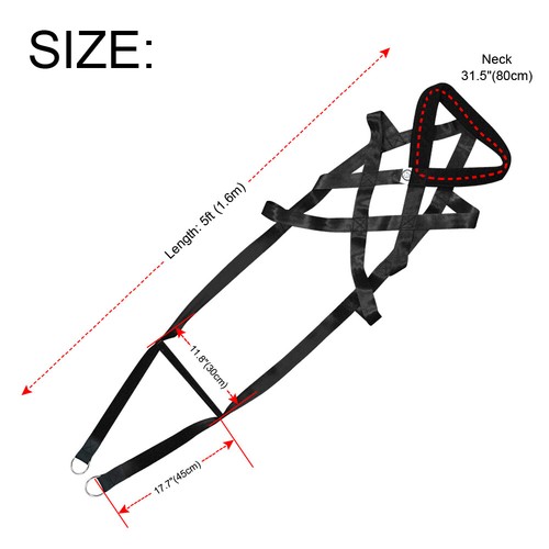 Weight Pulling Sledding Harness for Large Dogs X Back Training Pitbull Mastiff - Picture 12 of 12