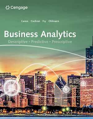 Business Analytics (MindTap - Hardcover, by Camm Jeffrey; Cochran - Very Good