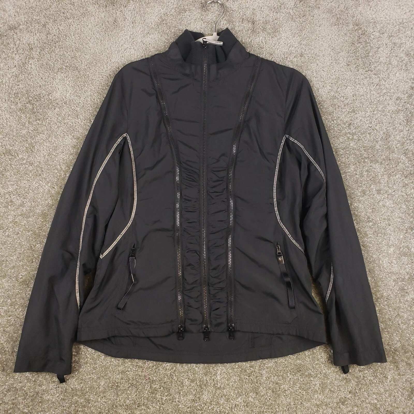 mpg convertible 3 zip running thumbhole windbreaker jacket