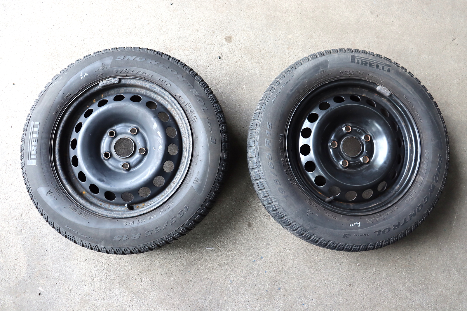 Seat Leon 1P Altea 195/65 R15 91T Pneumatico Invernale M+S Cerchioni CORTA...