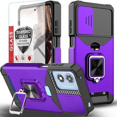 #ad For Motorola Moto G Play 2024 Case Phone Cover Shockproof Tempered Glass Screen $8.99